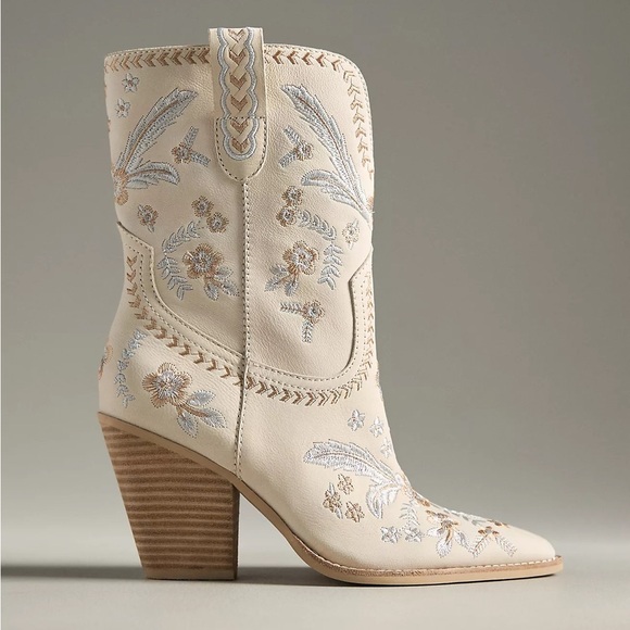 Dolce Vita Jessey Floral Western Cowboy Boots - Picture 6 of 8